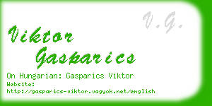 viktor gasparics business card